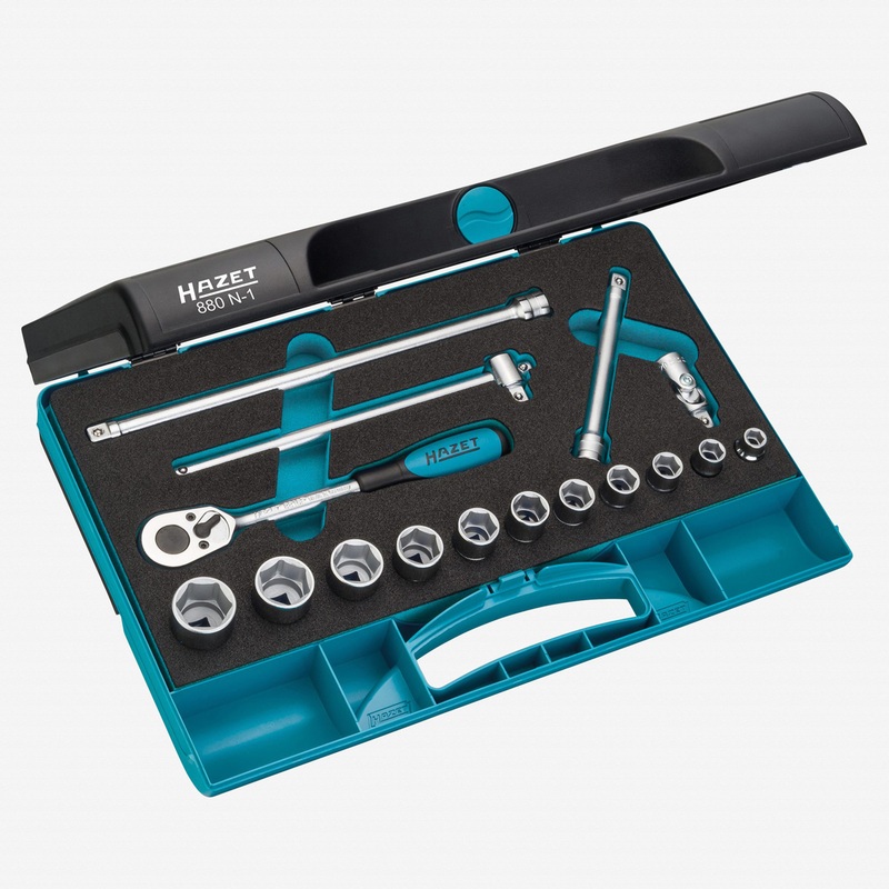 Hazet 880N-1 16 Pc 3/8" Socket Set