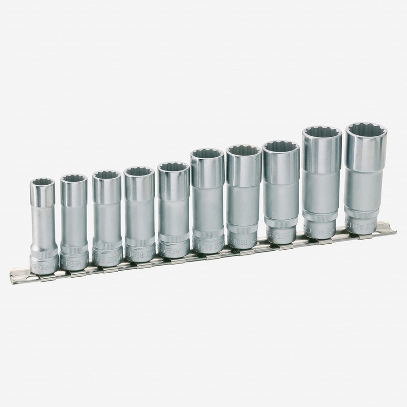 Hazet 880TZ/10H 10 Piece 3/8" Socket set (12-point) - Long