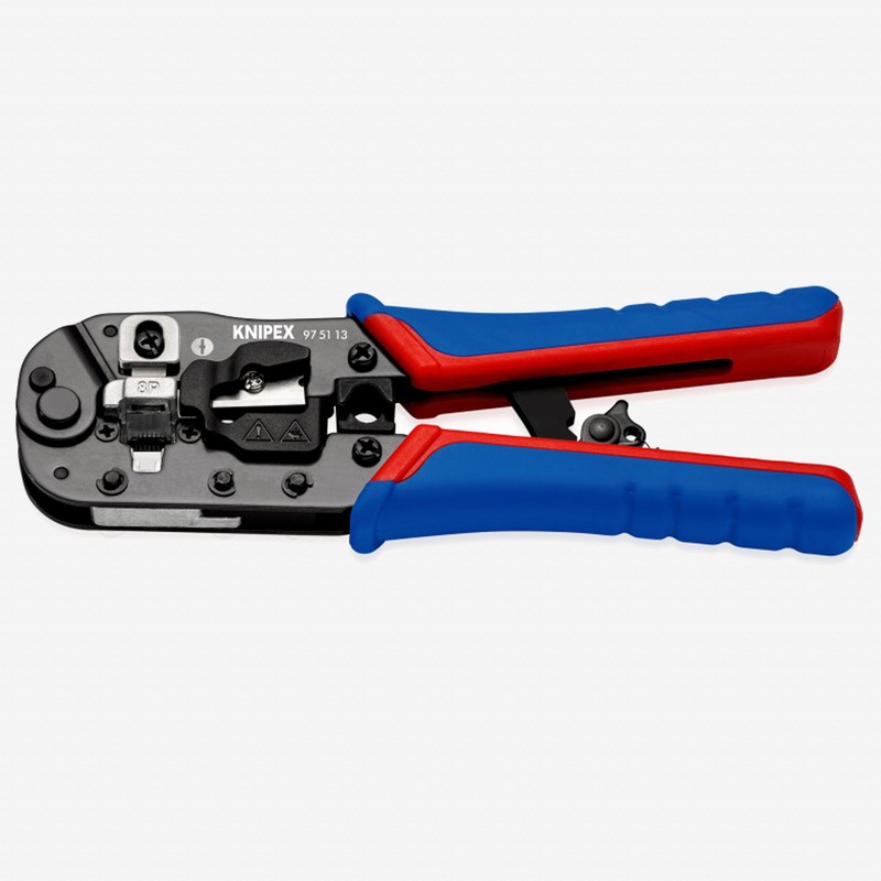 Knipex Crimping Pliers for RJ45 Western Plugs, MultiGrip