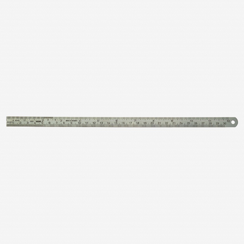 Stahlwille 13110 Steel Ruler, Metric-Inch Scale, 300mm