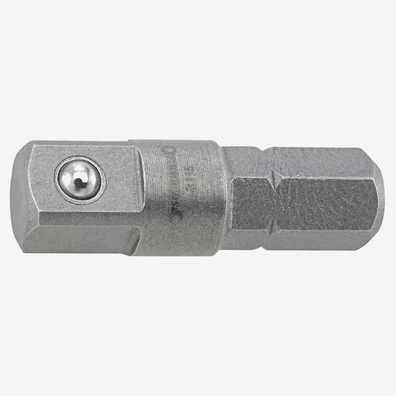 Stahlwille 3115/1 Square Adaptor, 1/4" Hex to 1/4" Square, 25mm