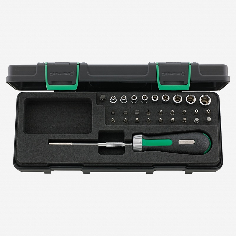 Stahlwille 4008/27/1R Ratcheting Bitholder Set, 29 Pieces