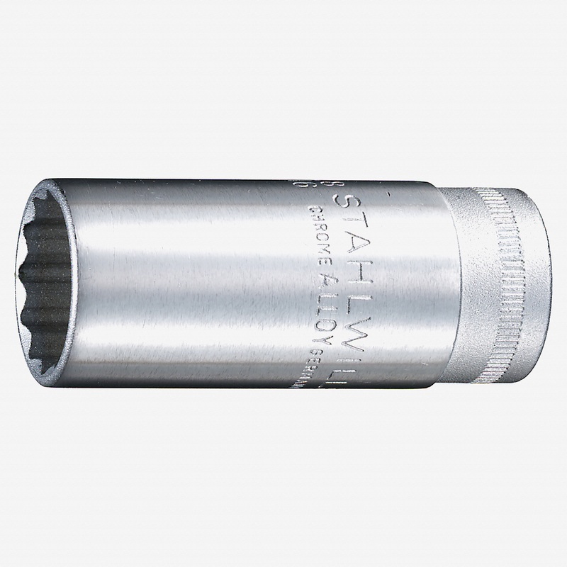 Stahlwille 46 Extra Deep Socket, 3/8" Drive, 12 Point, 20.8mm - 13/16"