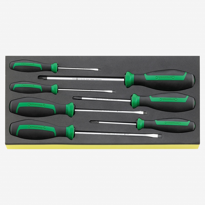 Stahlwille TCS 4620/4630 DRALL+ Set of Screwdrivers in TCS Inlay, 7 Pieces
