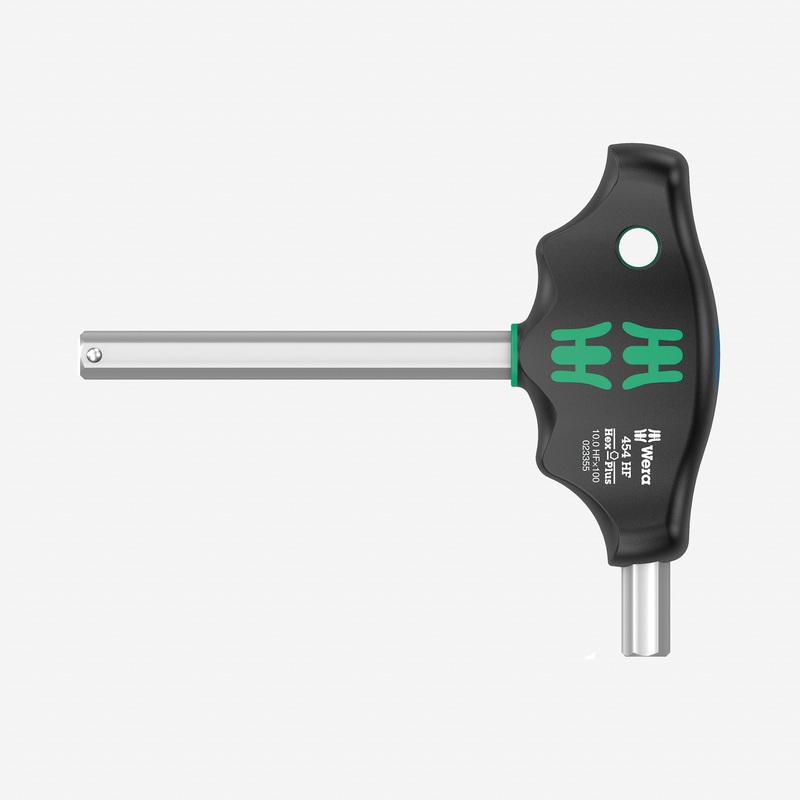 Wera 023354 Metric Hex-Plus T-handle with Holding Function, 10 x 100mm