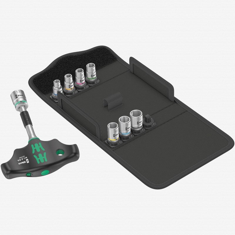 Wera 023470 Kraftform Kompakt 400 RA Set 2, 9 Pieces