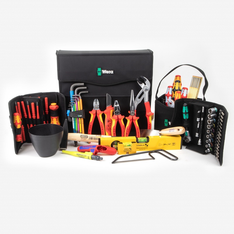 Wera 134025 2go E 1 Tool Set for Electricians, 73 Pieces