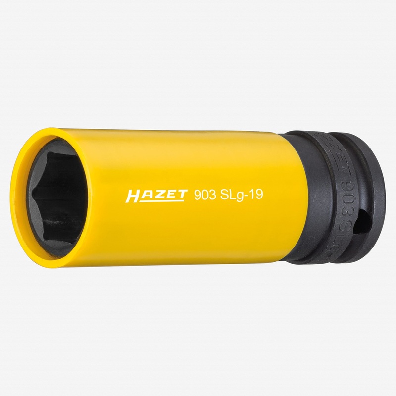 Hazet 903SLG-19 Impact socket (6-point) 19mm x 1/2" Lug Nut Impact Socket with Plastic Sleeve