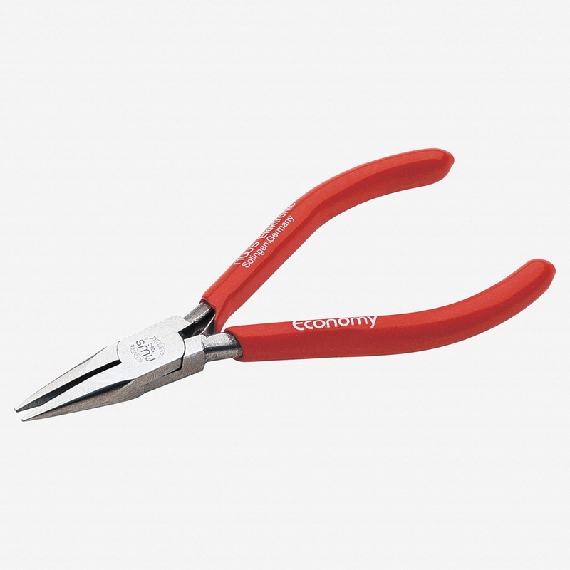 NWS 4.75" Chain Nose Pliers - MicroFinish - Plastic Grip