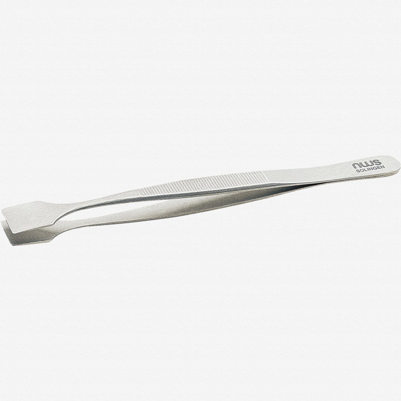 NWS Precision Pick-up Tweezer with Spatula Tips, 5.1"