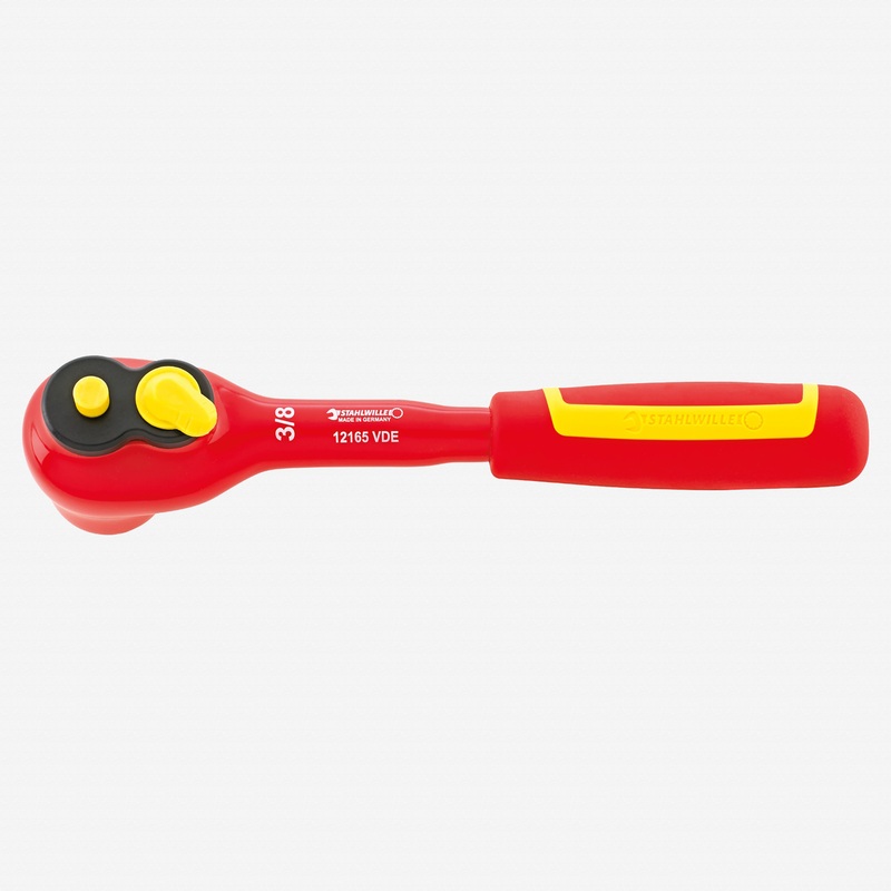 Stahlwille 12165 VDE QuickRelease Fine Tooth Ratchet, 3/8" Drive