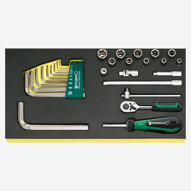 Stahlwille TCS 1/4 + 10760CV 1/4" tools in TCS inlay