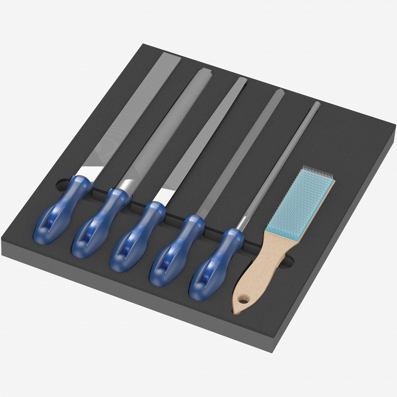 Wera 150183 Foam Insert 9783 PFERD File Set 1, 6 Pieces