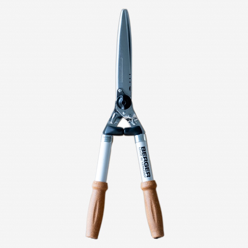 Berger Hedge Shears with Aluminum Handles and Cork Grips, Straight Blades, 24"