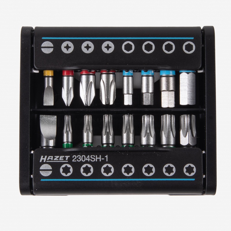Hazet 2304SH-1 SmartHolder Hex/PH/Torx/Slotted Bit Set, 16 Pieces