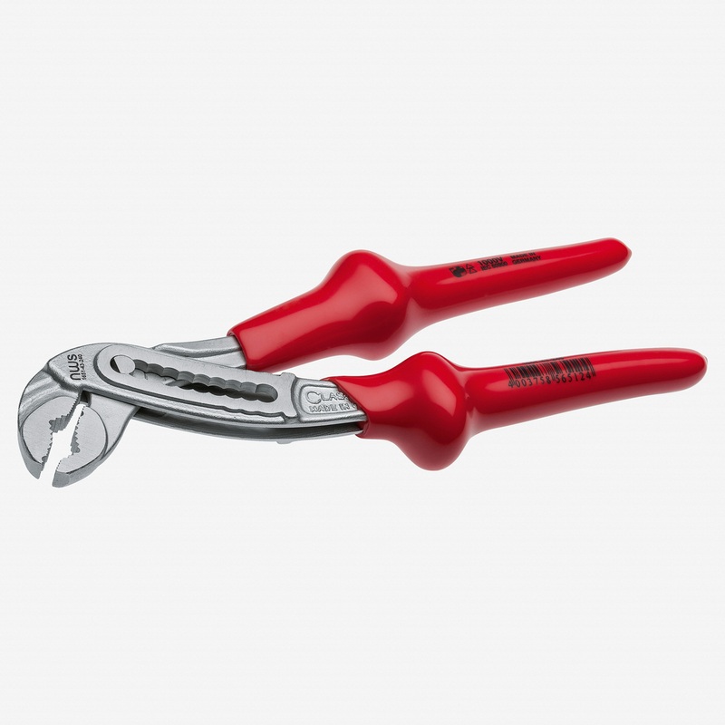 NWS 12" Waterpump Pliers ClassicPlus 1000V - Matte Chromium - Plastic Grip