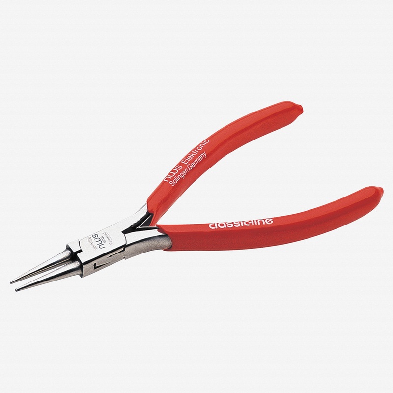 NWS 4.5" Round Nose Pliers - MicroFinish - Plastic Grip