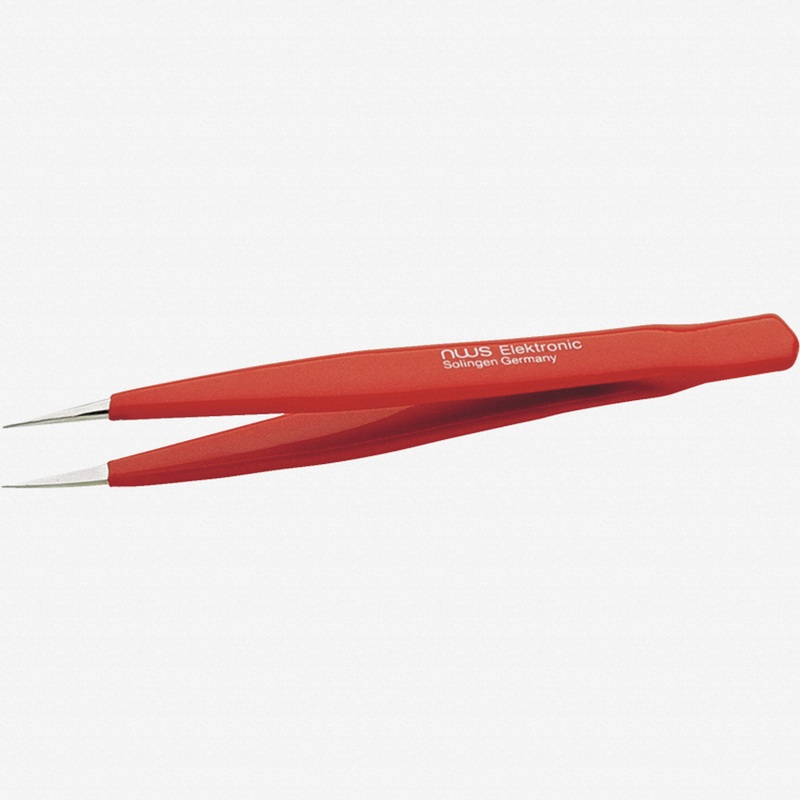 NWS Precision Tweezer with Plastic Coated Handles, 5.1"