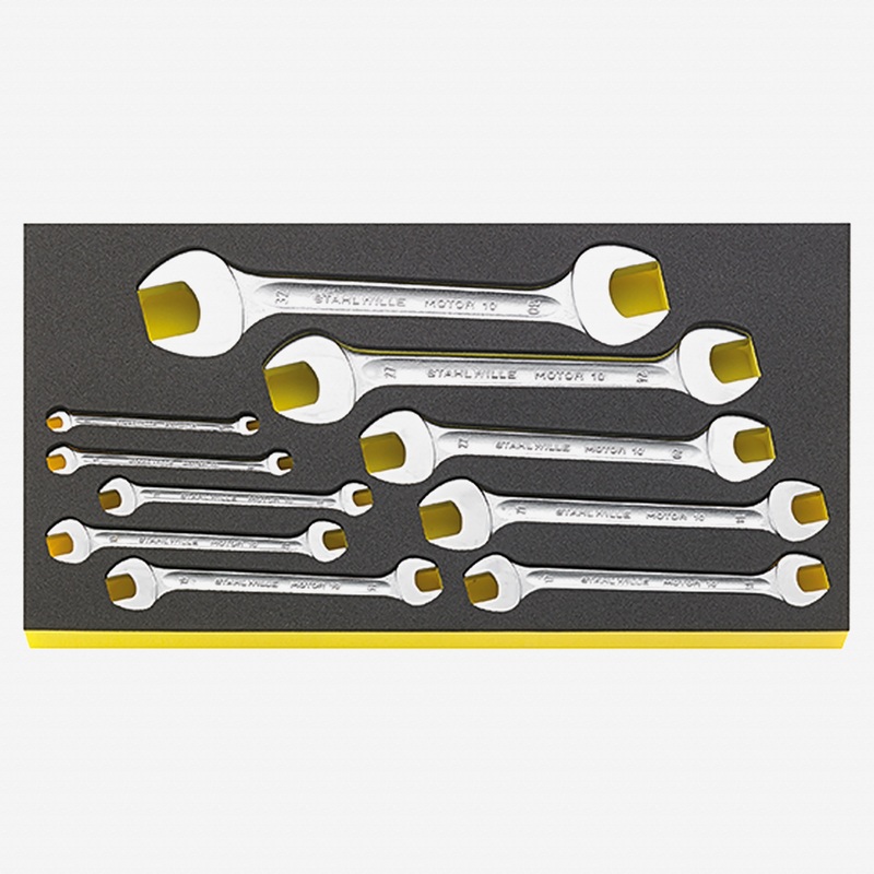 Stahlwille TCS WT 10/10, 6-32 mm Double open ended Spanner 10 pcs. in TCS inlay