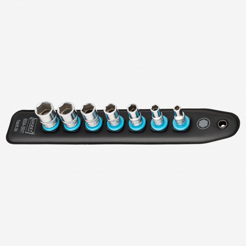 Hazet 850A-SR/7 SmartRail 1/4" SAE Socket Set, 7 Pieces