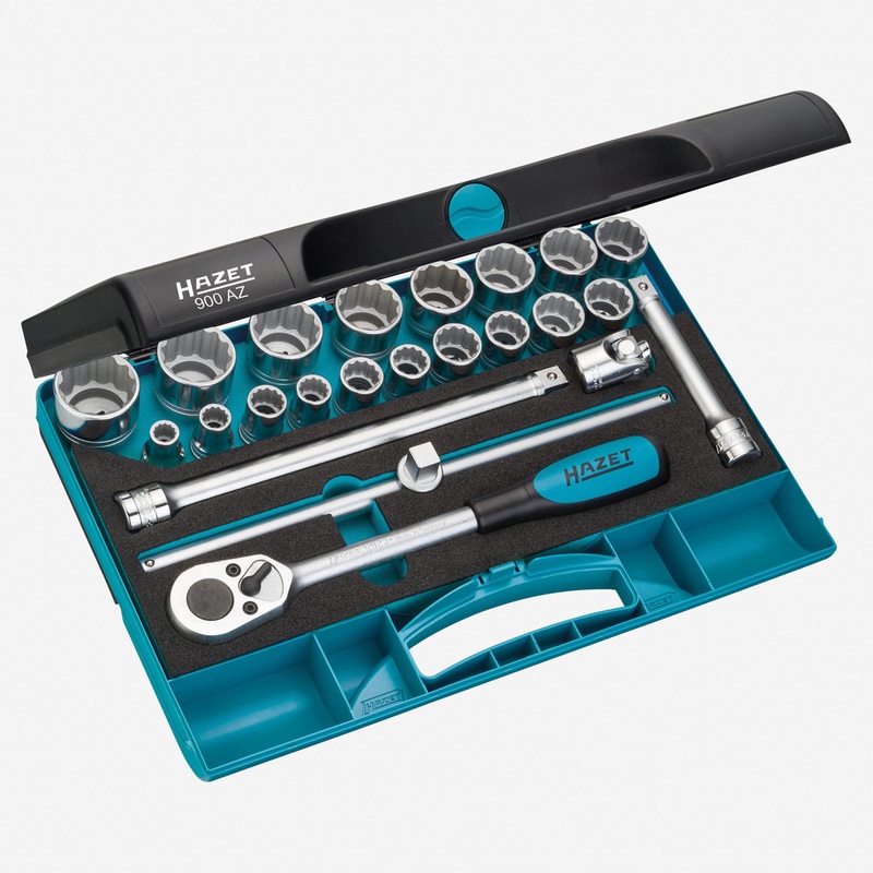 Hazet 900AZ 23 Pc SAE 1/2" Socket Set