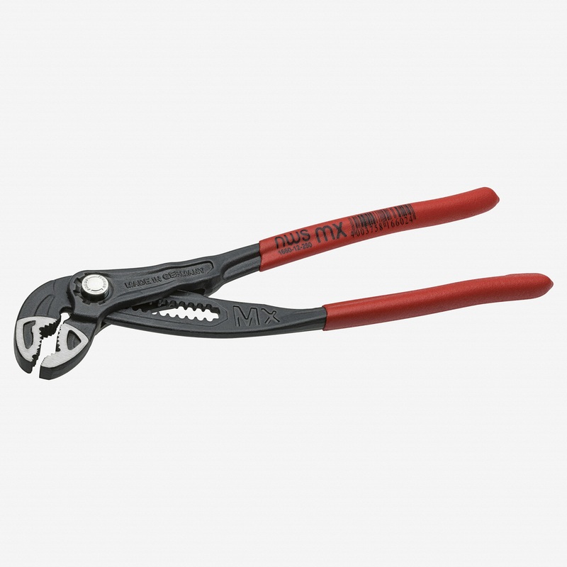 NWS 10" Waterpump Pliers Maxi Mx - Atramentized - Plastic Grip