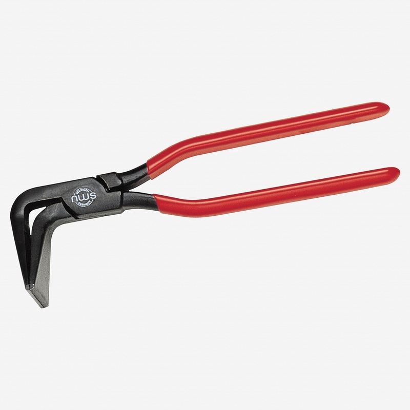 NWS 11" Plumbers Seaming Pliers - Atramentized - Plastic Grip - 90 Degree