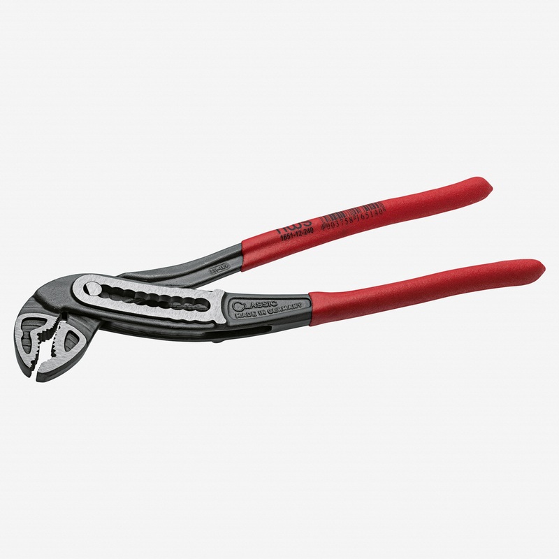 NWS 12" Waterpump Pliers ClassicPlus - Atramentized - Plastic Grip