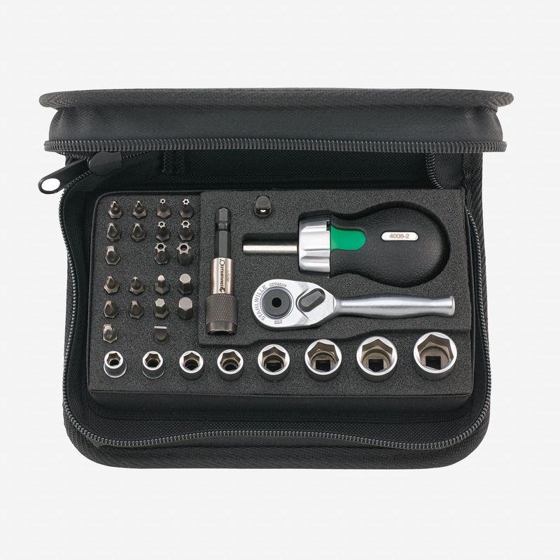 Stahlwille 40/29/4 SCI Bit Ratchet and Ratcheting Bitholder Set, 1/4" Drive, 5.5 - 14mm, 34 Pieces
