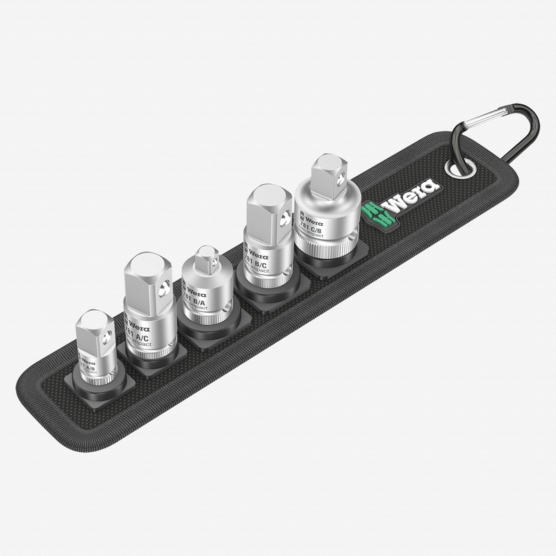 Wera 042680 Square Drive Size Adapter Set, 6 Pieces