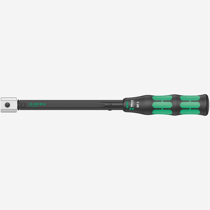 Wera 075672-001 Click-Torque XP 3 Pre-Set Torque Wrench for 9x12 Insert Tools, 15 Nm