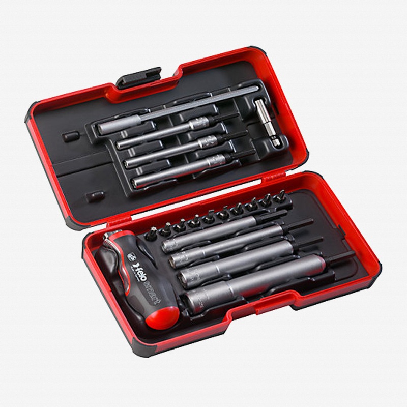 Felo Smart Engineer 20 Piece M-Tec Nut Driver and Bit Set - PH/PZ/Hex/Torx