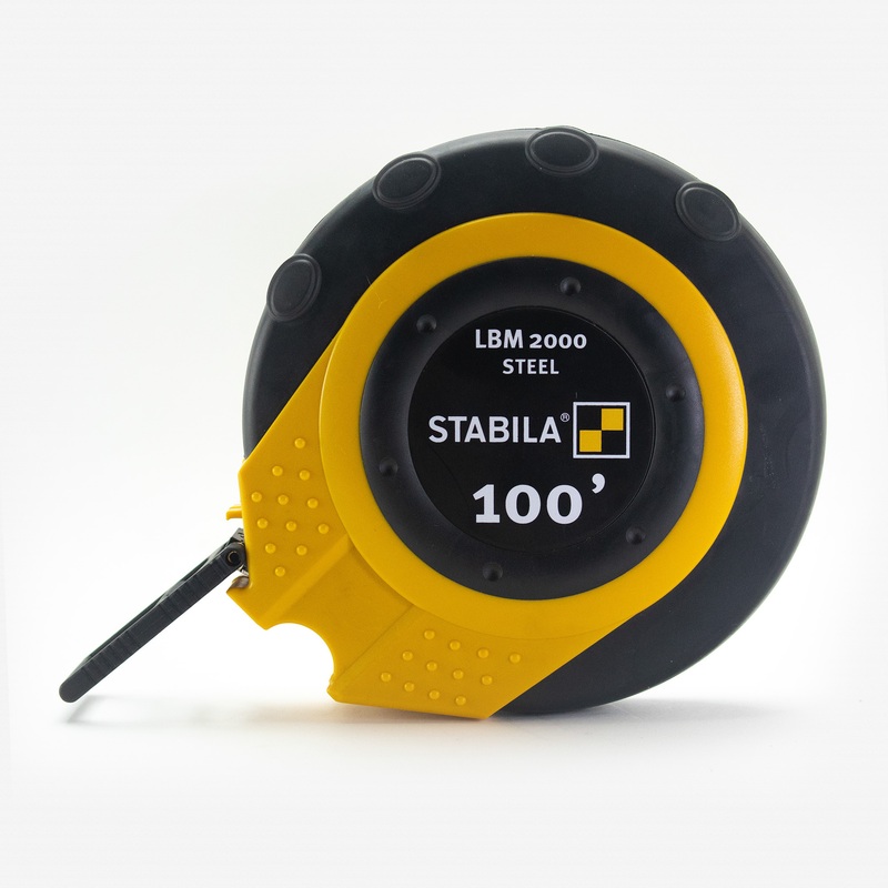 Stabila LBM2000 Steel Close Cased Tape, Imperial Scale, 100ft