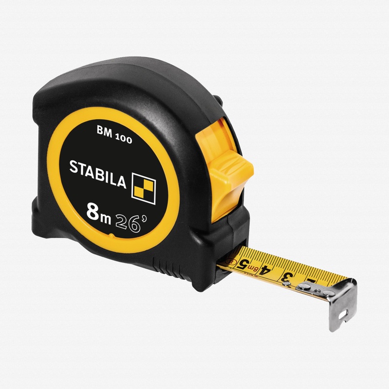Stabila Type BM100 Tape Measure, 8m/26ft