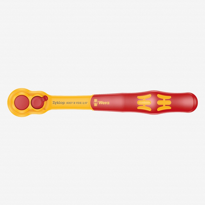 Wera 004966 VDE Zyklop Ratchet with Switch Lever 3/8" Drive, Insulated