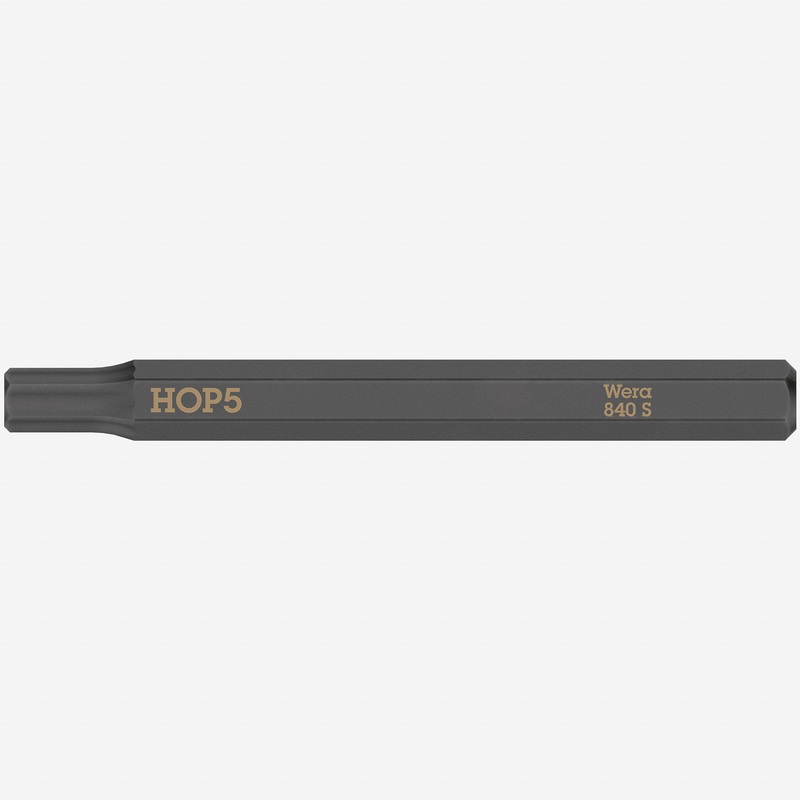 Wera 018152 Hex-Plus 840 S Bit for Impact Screwdriver, 5.0 x 70mm