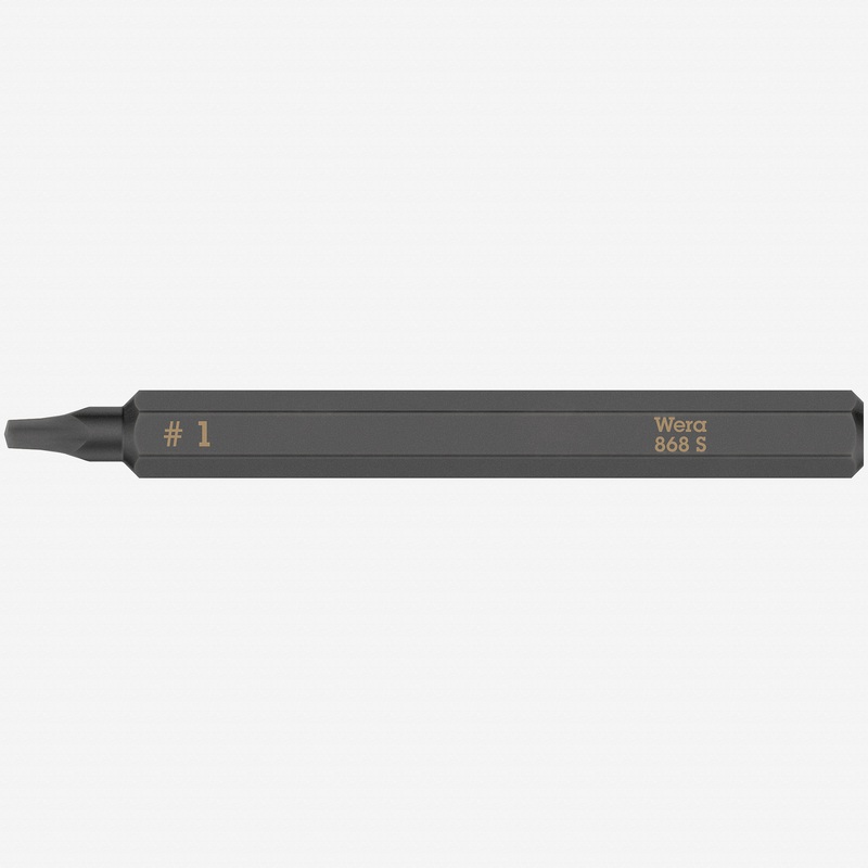Wera 018171 Square 868 S Bit for Impact Screwdriver, #1 x 70mm