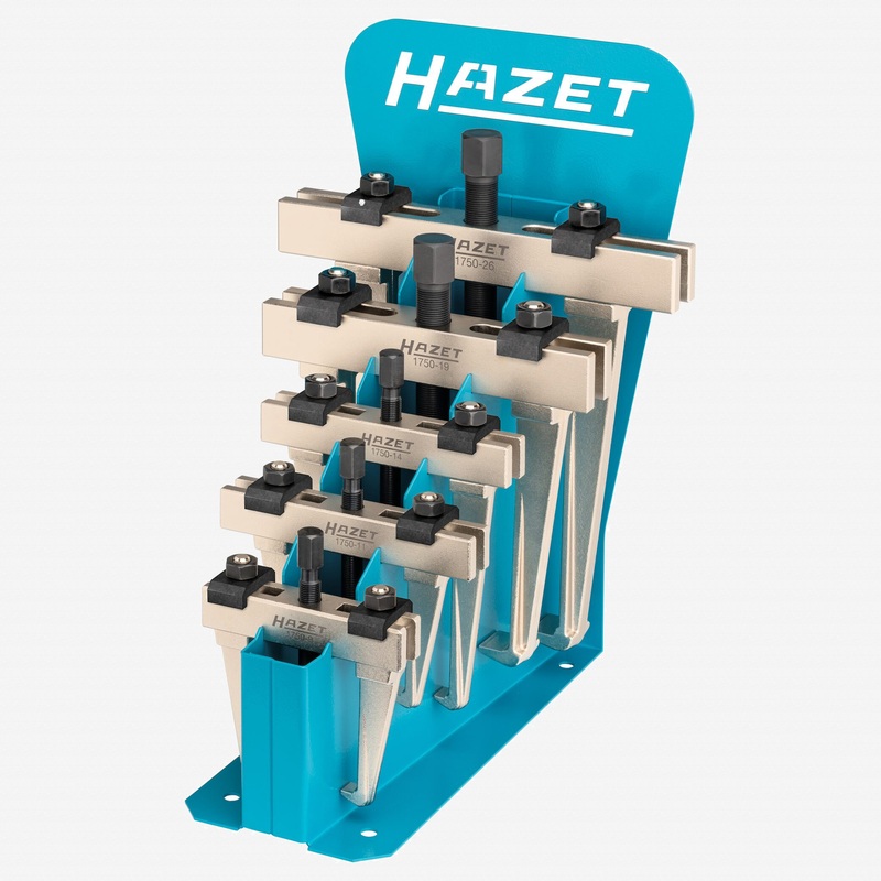 Hazet 1750/5 Quick-clamping 2-Arm Puller Set, 5 Pieces