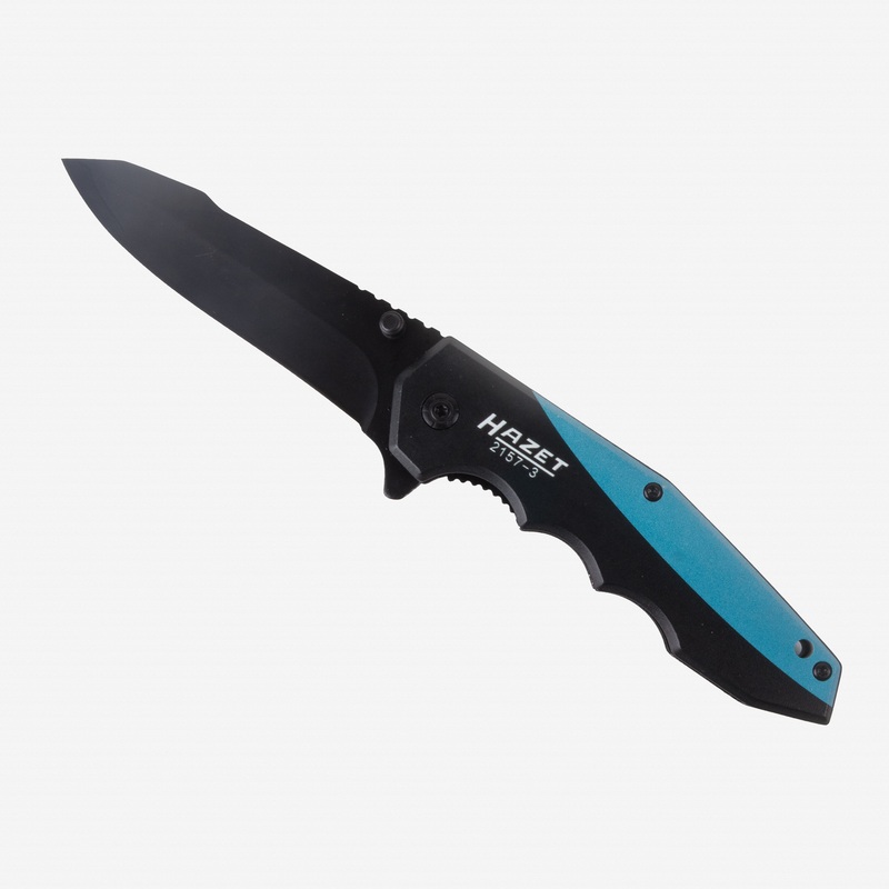 Hazet 2157-3 Pocket Knife with Aluminum Handle