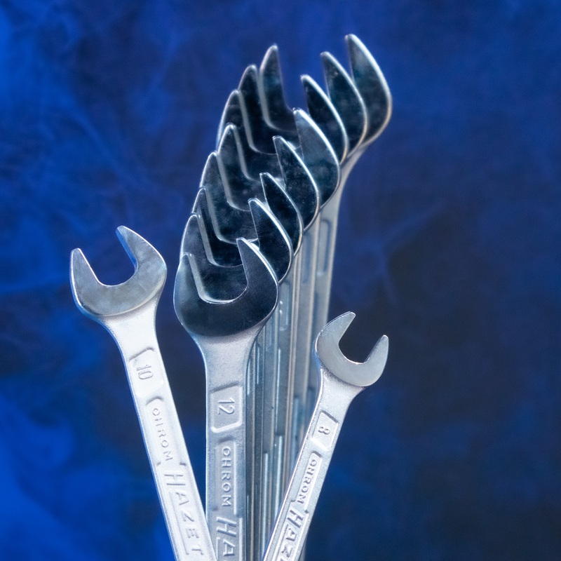 Hazet 600SPC/10 Combination Wrench Set, Metric, 12 Point, 10 Pieces