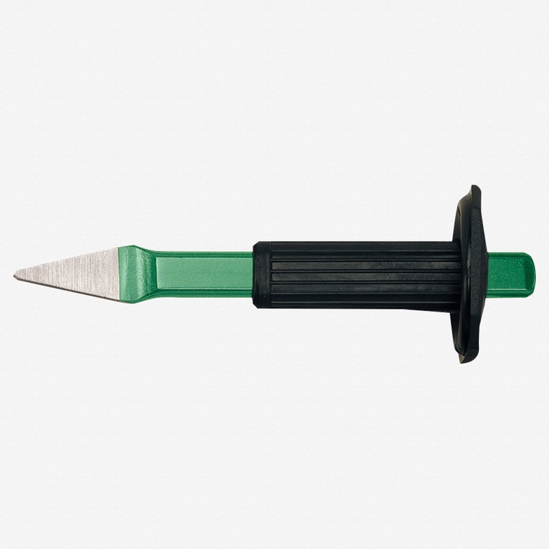 Heyco Cape Chisel with Hand Guard, Non-spreading Safety Head, Flat Oval, 250mm