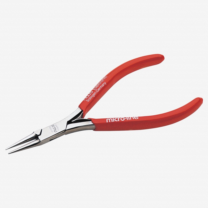 NWS 4.25" Micro Round Nose Pliers - MicroFinish - Plastic Grip