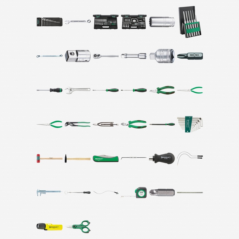 Stahlwille 13200a Basic tool set for aircraft mechanics (piston engine)