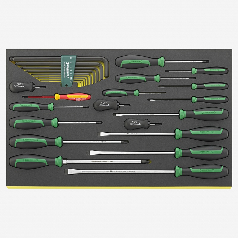 Stahlwille TCS 4620/4660VDE+10767 DRALL+ Set of Screwdrivers in TCS Inlay, 27 Pieces