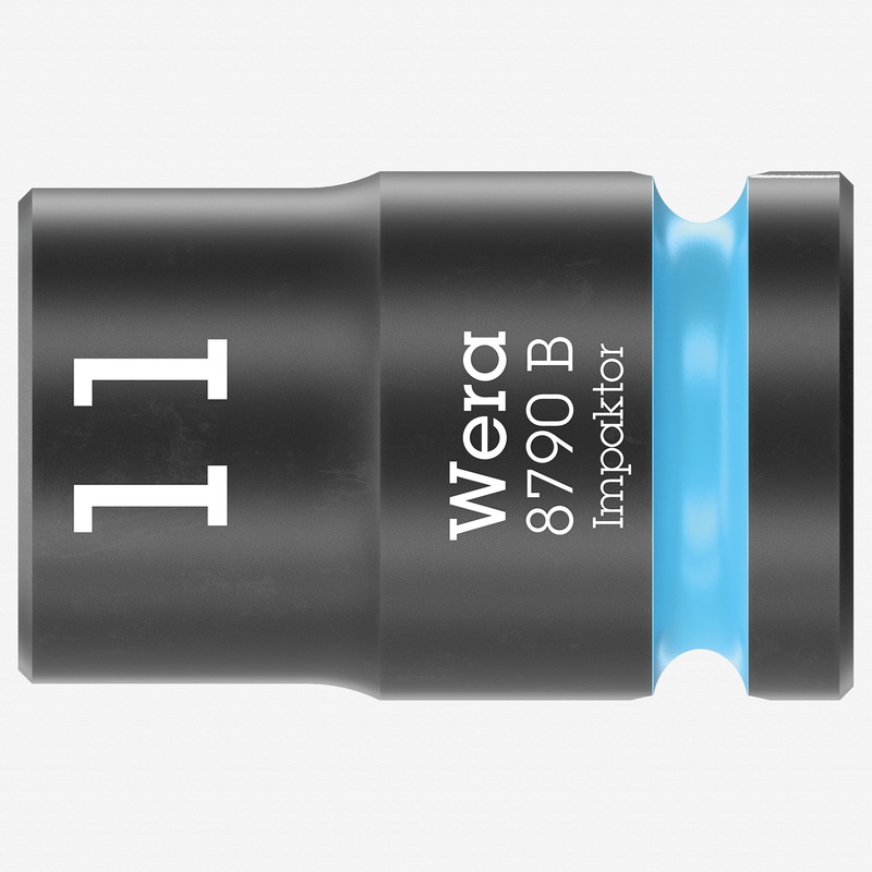 Wera 005502 8790 B 11.0 mm Impaktor Socket, 3/8" Drive, 6 Point