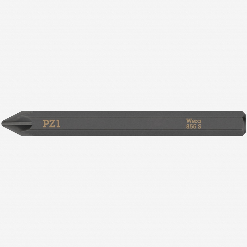 Wera 018163 Pozidriv 855 S Bit for Impact Screwdriver, #1 x 70mm