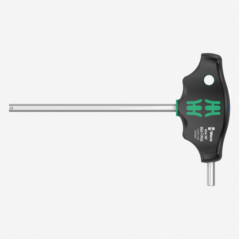 Wera 023364 Inch Hex-Plus T-handle with Holding Function, 1/4" x 150mm