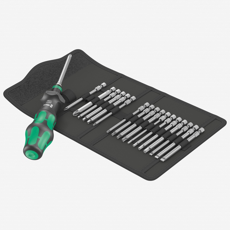 Wera 057483 Kraftform Kompakt Turbo SAE Set, 19 Pieces