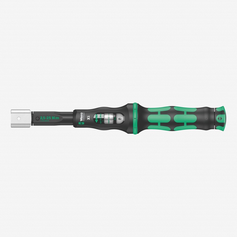 Wera 075651 Torque Wrench 2.5-25 Nm for 9x12 mm Interchangeable Insert Tools