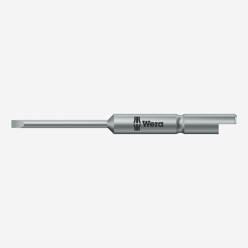 Wera 135264 2.5 x 0.35 x 44mm Slotted Bit - Halfmoon Drive